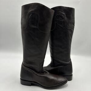 Sonora Sophie Women’s DARK BROWN Leather Tall Boots Size US 9 B